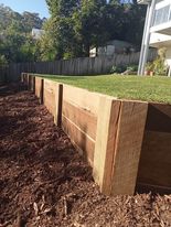 retaining wall Hillltop Crescent Coolum