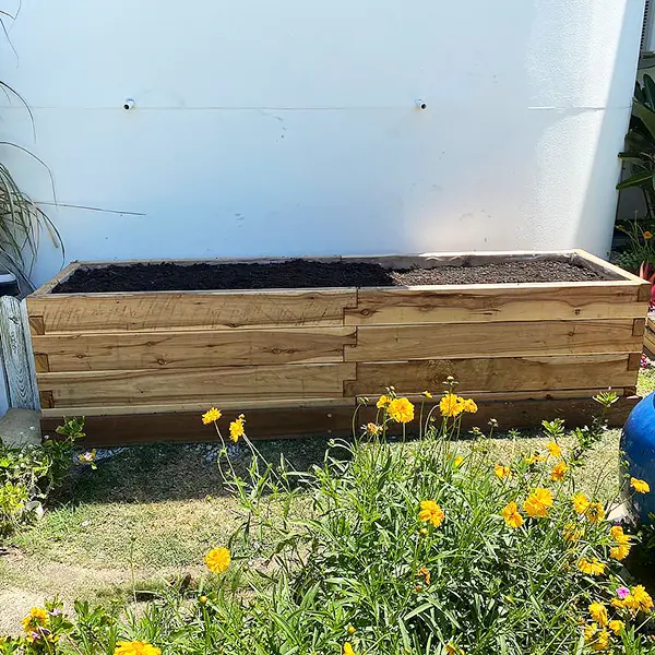 using timber raised garden beds sunshine coast