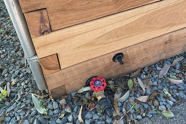 raised garden beds self watering sunshine coast corrugated iron timber colorbond wicking bed